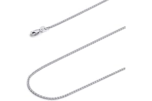 Wellingsale 14K Solid Gold Open Wheat Chains (Select Options)