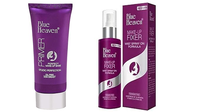 Blue Heaven Studio Primer (30g) and Makeup Fixer Mist Spray (115ml) Combo