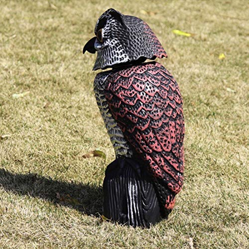 Owl Decoys Model to Scare Birds Away Realistic Eyes & Waterproof