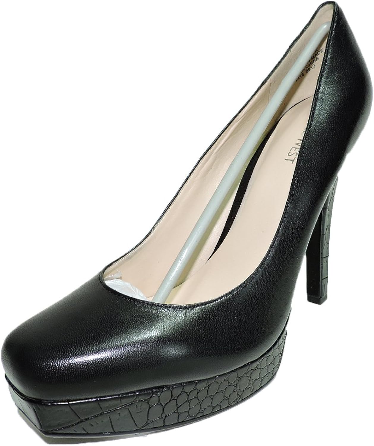 snakeskin pumps nine west