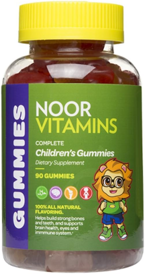 NoorVitamins Children’s Multivitamin Gummy – 90 Chewable Gummies – Halal Vitamins