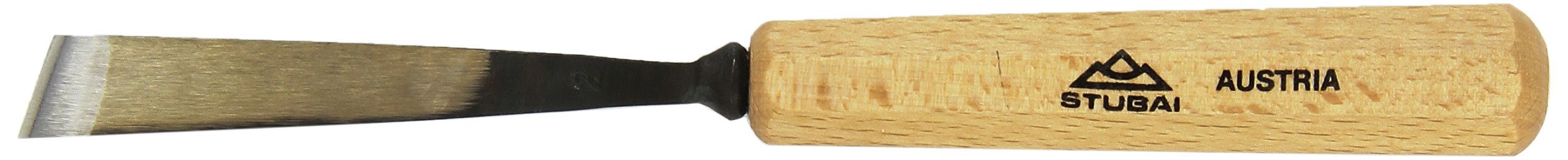 Stubai 520214 Type 2 Woodcarving Chisel with Wooden Handle, Gold/Beige, 14 mm