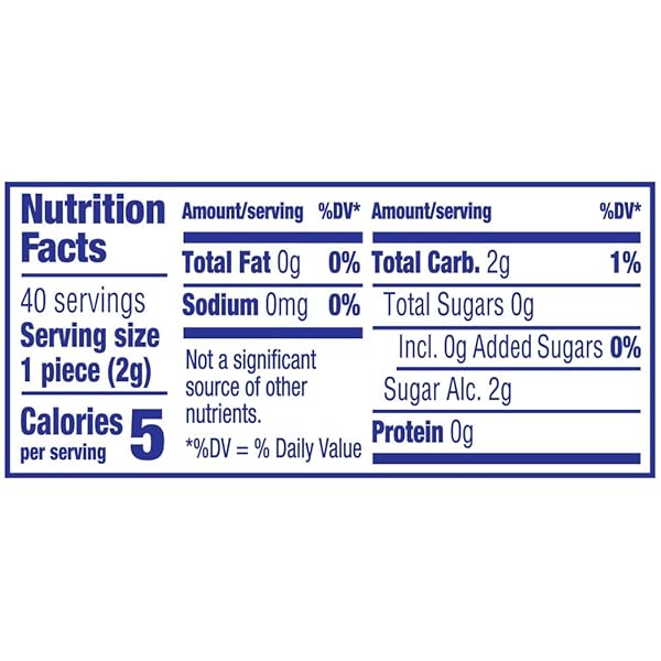 JUICY FRUIT FRUITY CHEWS ORIGINAL SUGARFREE GUM, 40 PIECE BOTTLE