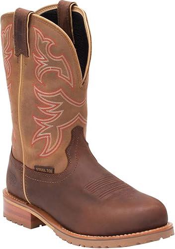 justin moccasins steel toe