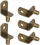 Plated Steel L-Shelf Support Pegs 1/4" L-Shaped