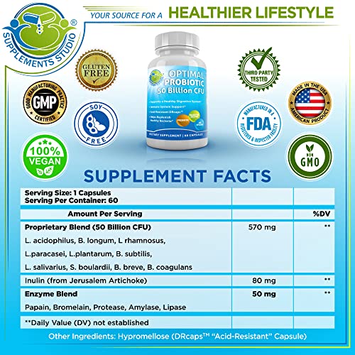 Acidophilus Probiotic 50 Billion Probiotic Multi Enzyme Digestive