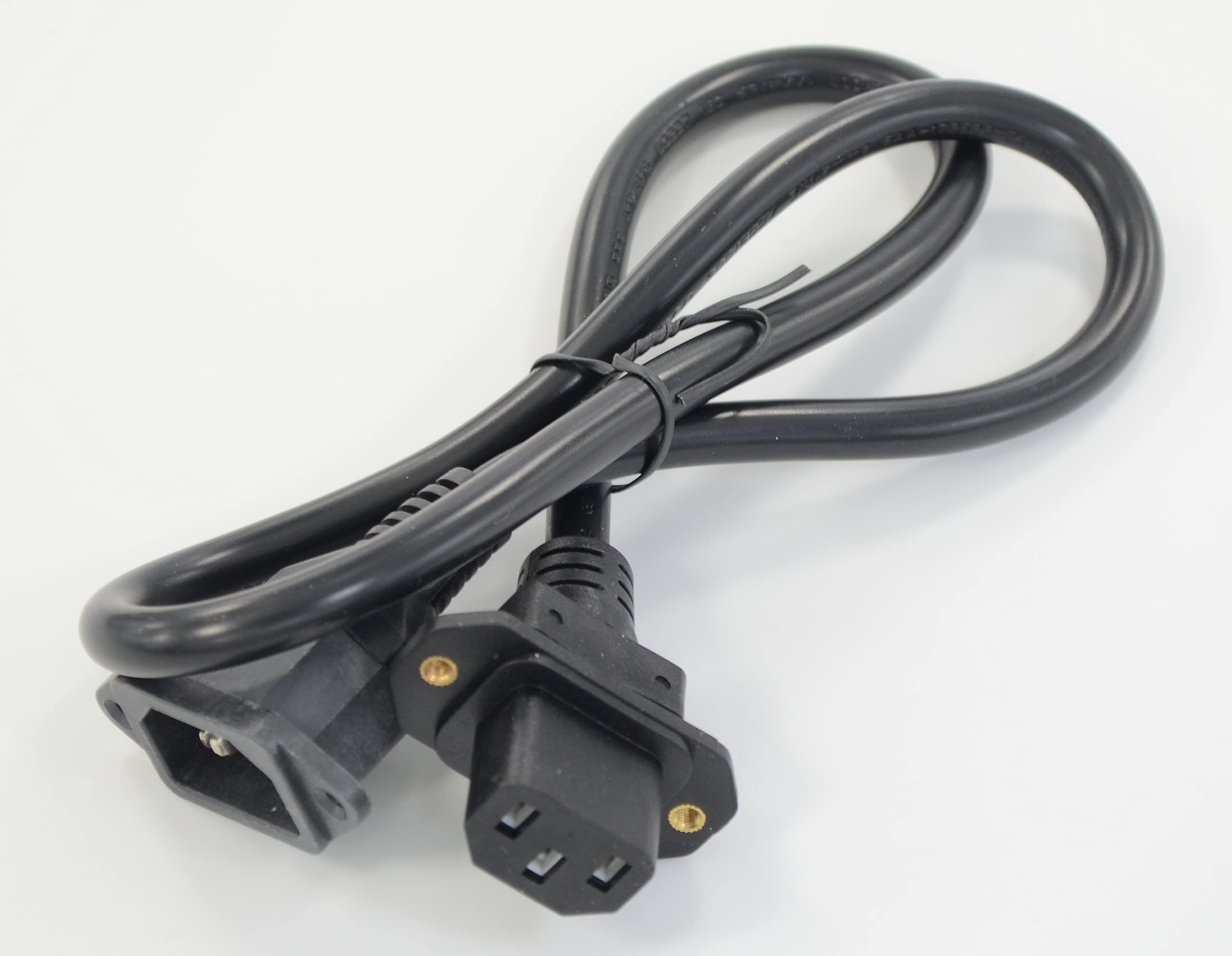 IEC Extension Lead with C14 to C13 Power Cable High Load 10A Max Kettle Lead Screws for Continuous PC Operations Durable 1.5mm Wires for Reliable Continuous Power Kettle Power Lead 75 cm or 30 inches