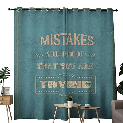 Amazon Com Nuomanan Window Curtain Fabric Motivational Vintage