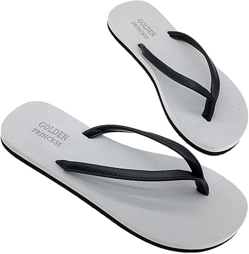 XIANBAO Summer Non-slip Clip Toe Slippers Mens Rubber Bottom Flip