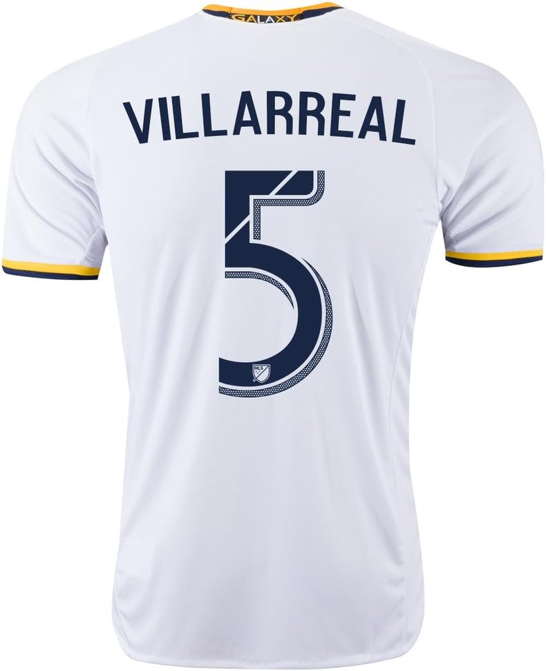 White #5 VILLARREAL Home Soccer Jersey Men's 2016 (M)