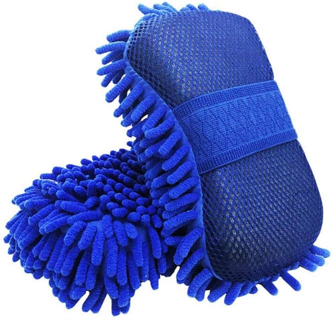KHnasd Microfiber Car Wash Sponge Premium Chenille Lint