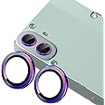 Zeking 2Pack for Nothing CMF Phone 1 Camera Lens Protector, HD Clarity Scratch-Resistant Ultra-Thin 9H Tempered Glass with Aluminum Edging, Individual Metal Lens Cover(Color)