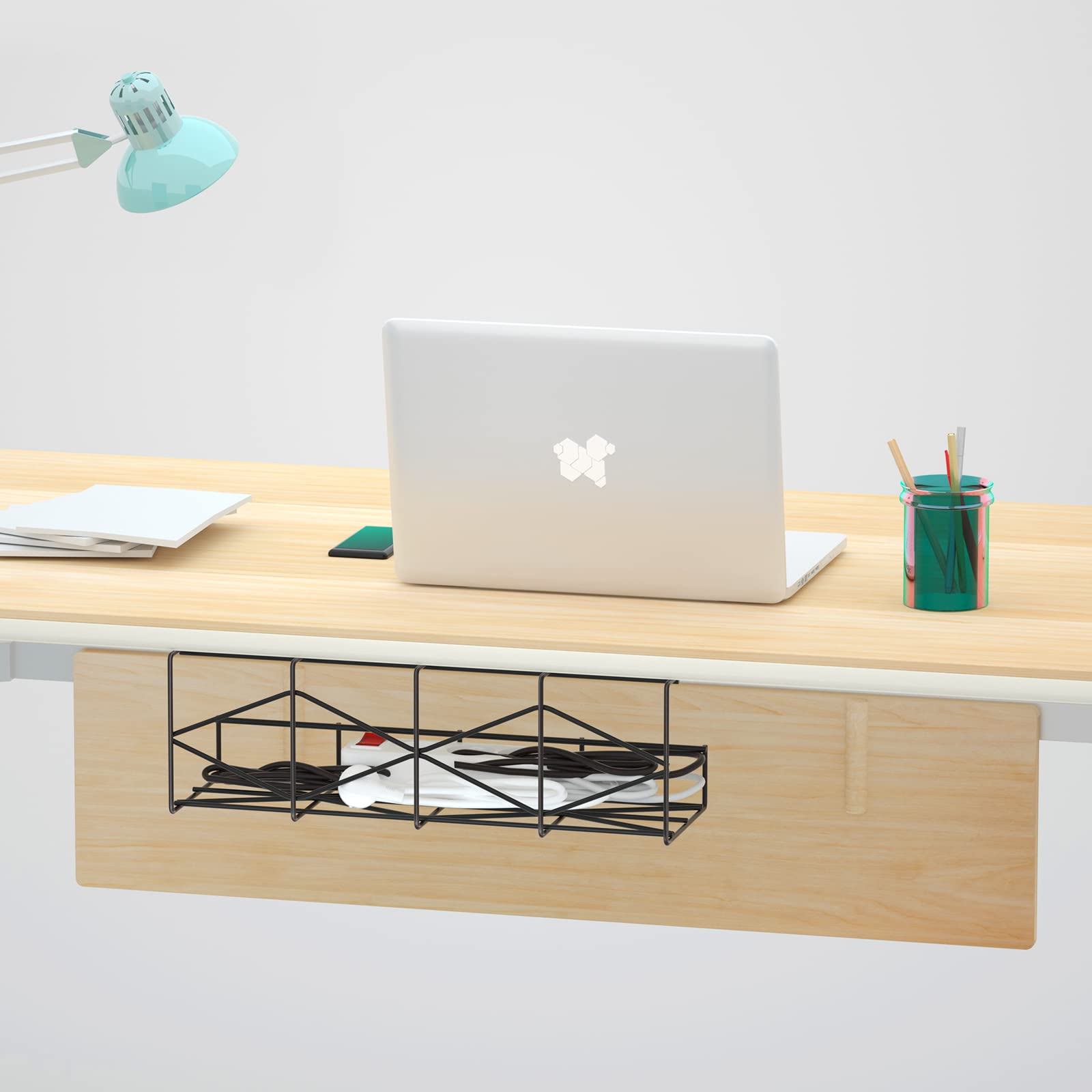 Mua Erytlly 2 Pack Cable Management Tray Under Desk Cable Tray ...