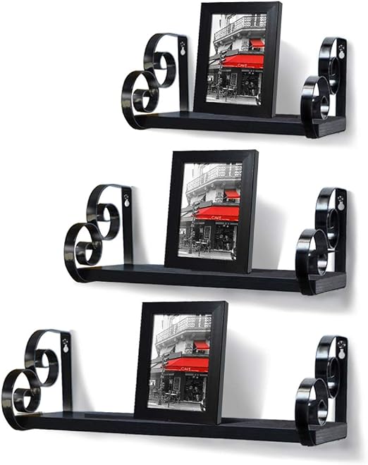 Wood Wall Shelf For Home Decor Giftgarden Floating Shelves Set Of 3 Floating Shelves