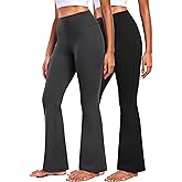 CADMUS Bootcut Yoga Pants for Women Wide Leg High Waist Tummy Control Workout Leggings