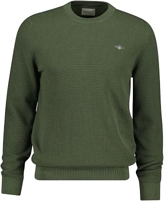 Micro Textured Cotton C-Neck