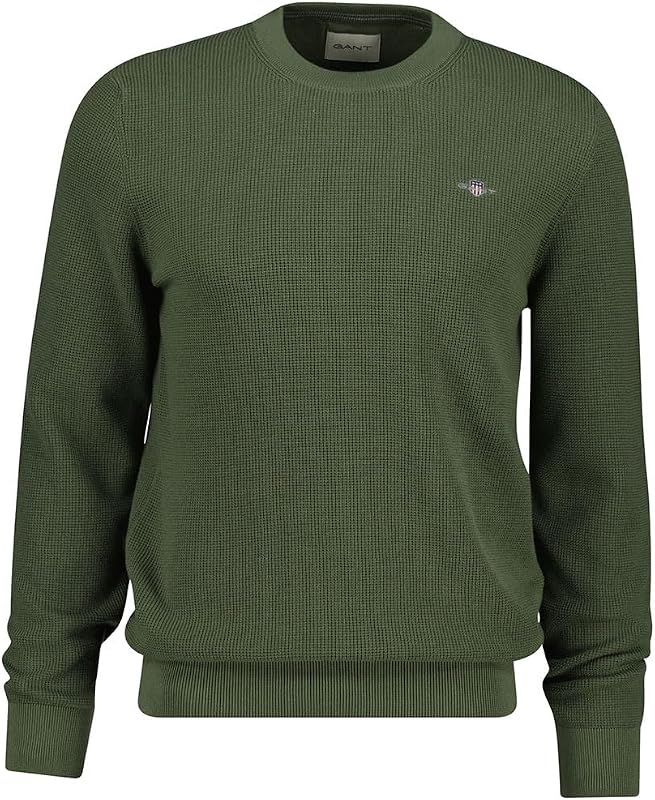 Micro Textured Cotton C-Neck