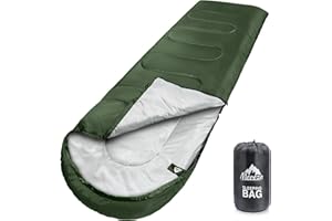 MEREZA Sleeping Bags XL for Adults Mens Large Wide Sleeping Bag for Camping & Backpacking Big and Tall Sleeping Bags for Women 4 Season Warm & Cool Weather with Compression Sack 20-32°F