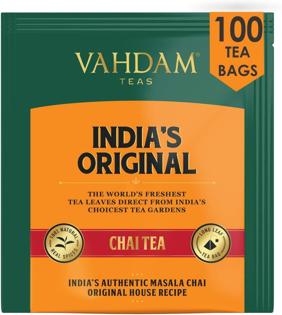 VAHDAM, Original Masala Chai, 100 Count 100 Natural Spices & NO Added FLAVOURING Cinnamon