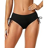 Tempt Me Women Bikini Bottoms Side Tie Adjustable Bathing Suit Swimsuit Full Coverage Swim Bottom