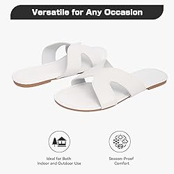 Toybdsunx Women's Flat Slide Sandals Summer Open