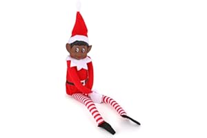 ELVES BEHAVIN' BADLY Christmas Elf Behaving Badly Plush Toy | Novelty Long Bendy Naughty Boy Christmas Elves Doll | 12 Inches (Black Elf)