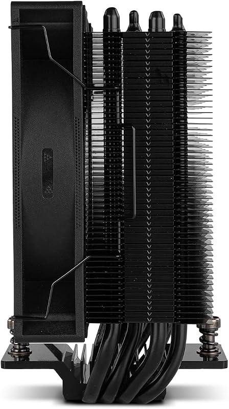 HUMMER R-400 ARGB Preto - Arrefecedor de ar do CPU, ventoinha PWM de 120mm, Iluminação ARGB, TDP 235W, 4 heatpipes, compatível com Intel/AMD, Silencioso e Eficiente, Preto