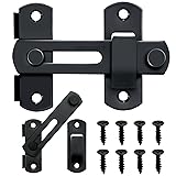 Adanluxe 2 Packs Gate Latch Sliding Door Lock, 4"x