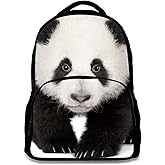 ENDUO DESIGN Animal School Bag Panda School College Backpack Teenagers Casual Daypack,17 Inch Laptop Backpack for Kids