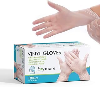 Skymore 100 Stück Einweghandschuhe für Küche und Haushalt M