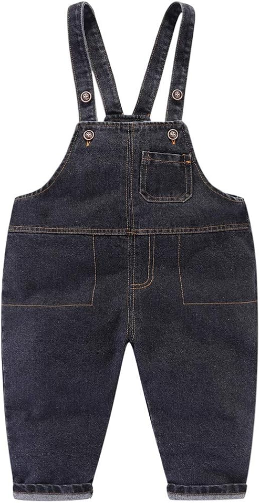 Mud Kingdom Toddler Boys Cute Denim Overalls: Clothing