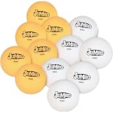 S&amp;S Worldwide Jumbo 2.2 inch Table Tennis Balls (Pack of 12) | For toss and bounce games, For beginner table tennis players, 40% larger than standard table tennis balls