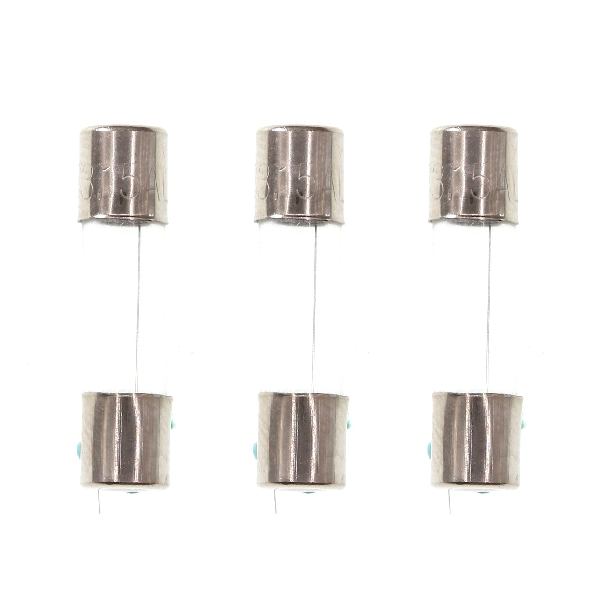 HUABAN 25 Pieces F3.15AL250V 3.15A 3.15 Amp 250V 5 * 20mm Fast-Blow Glass Fuse