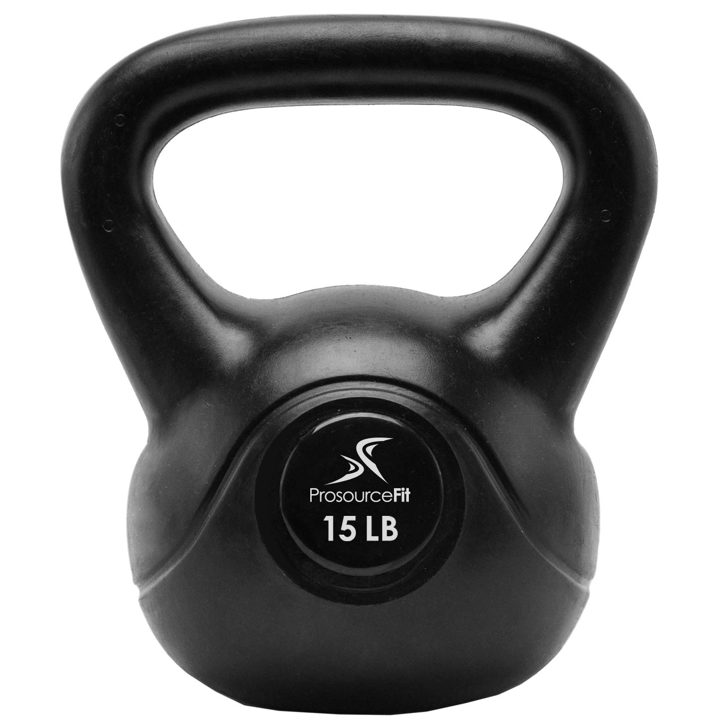 ProsourceFit Vinyl Plastic Kettlebell, 15 lb