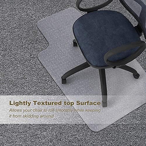 Kuyal Office Chair Mat for Carpets,Transparent Thick and Sturdy Highly Premium Quality Floor