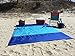 SAND-AWAY Sand Proof Outdoor Compact Beach Blanket (20% Bigger 9 x 7 ft) Oversized Beach, Picnic Blanket/ Beach Mat (INCLUDES 4 FREE STAKES!) Great for the Beach, Picnic, Camping, Hiking - XXL (royal)