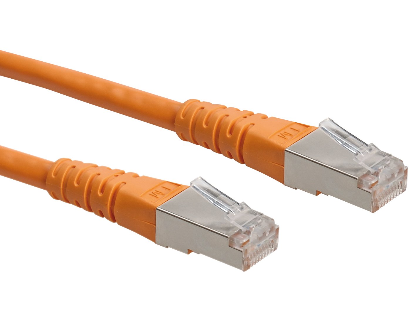 Roline 21151317 0.3 m S/FTP Cat 6 Ethernet Network LAN Cable with RJ45 Connector - Orange