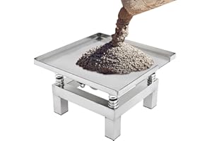 GMSLuu Stainless Steel Concrete Vibrating Table，Vibration Table Vibrating Test Bench Compactor Platform for Mold Vibration Molding, Increasing the Firmness of Concrete. (35x35cm)