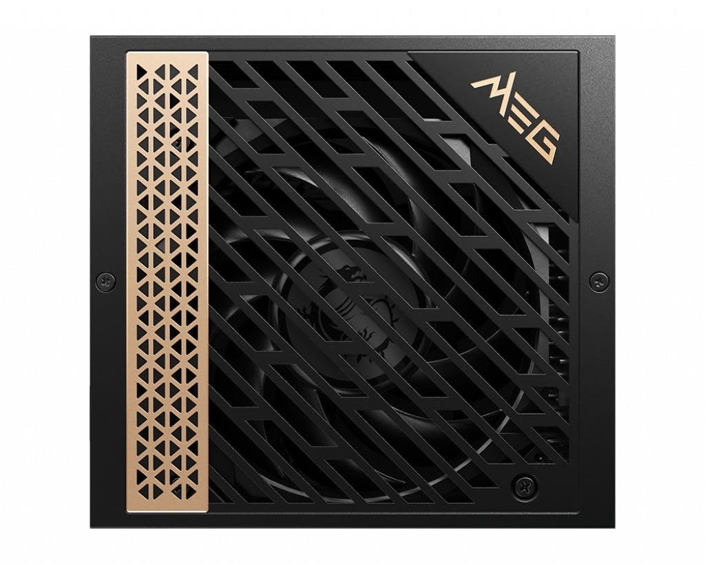 Msi Meg Ai1300P Pcie5 Power Supply Unit, Uk Plug - 1300W, 80 Plus Platinum, Fully Modular Atx 3.0, Pcie 5.0 Gpu Support, Japanese Capacitors, Gaming Intelligence, Sleeved Cables - 10 Year Warranty