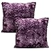 Chanasya Premium Wolf Throw Pillow Covers - Plush, Faux Fur Decorative Pillow Covers - Great for Bed or Sofa - 18