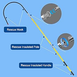Rescue Hook with 18 inch Opening, High Voltage