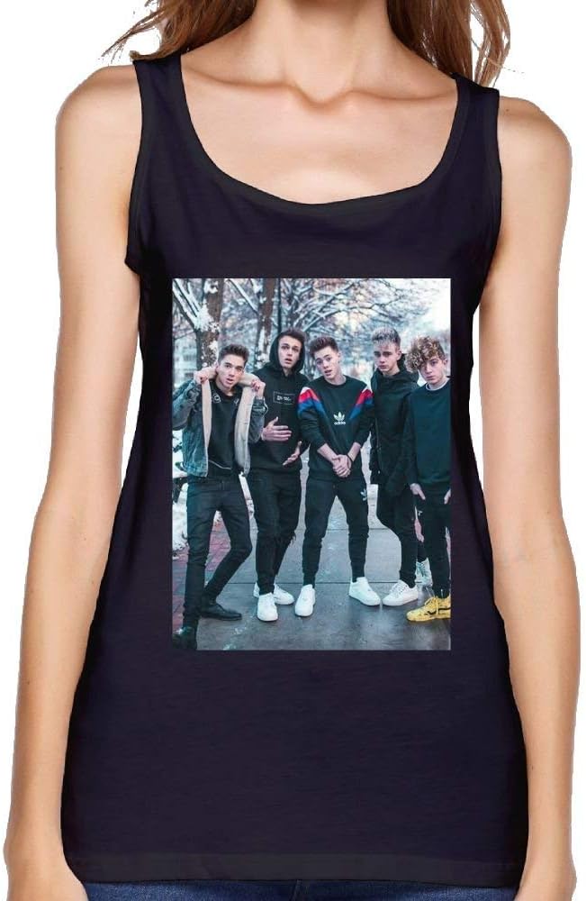 Women's Why Don't We Merch Fashion Outdoor Black Sleeveless Shirt Tank Tops