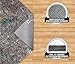 GORILLA GRIP Felt and Natural Rubber Stay in Place Slip Resistant Rug Pad, 1/4in Thick, 2x4 FT Protective Padding Under Area Rugs, Cushioned Gripper Pads, Carpet Runners, Hardwood Floors Protection