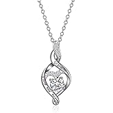 TALYKONG Grandma Necklace Infinity Heart Necklace for Women Mothers Day Christmas Gifts Jewelry for Grandma Birthday
