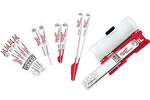 Milwaukee Electric Tool 49-22-1129 Sawzall Reciprocating Saw Blade Set, 12 Pc, White