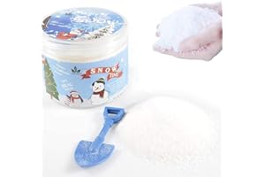 AINOLWAY Instant Snow Fake Snow Powder for Cloud Slime, 14 Ounces Add Water Makes 8 Gallons of Artificial Snow (Makes 8-10 Gallons)
