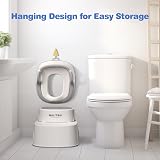 Maliton Potty Training Toilet Seat with 2 Step Stool Grey view 7