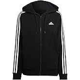 adidas womens Essentials 3-stripes French Terry Regular Full-zip Hoodie