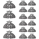 20pcs Moth Gothic Pendant, Moon Star Charm Witch Jewelry Vintage Alloy Animal Halloween Charm for Jewelry Making DIY Bracelet Necklace Earrings Crafts Bulk Jewelry Accessories