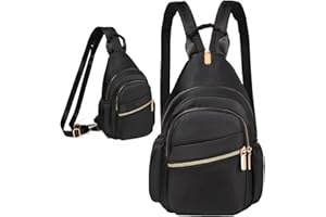 Xsecnua Small Crossbody Sling Bag for Women, Mini Backpack Sling Backpack Convertible, Chest Bag for Hiking Daypack